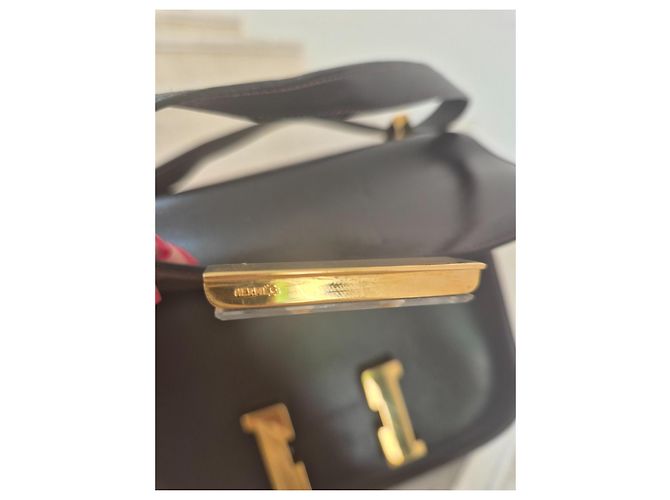 Borsa a mano Hermès Constance 23 in pelle Box marrone Marrone scuro - vista 12