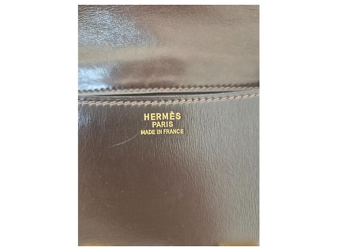 Borsa a mano Hermès Constance 23 in pelle Box marrone Marrone scuro - vista 5