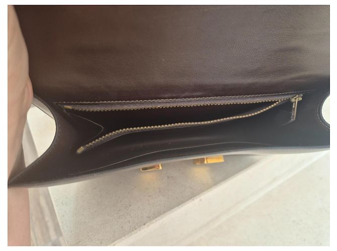 Borsa a mano Hermès Constance 23 in pelle Box marrone Marrone scuro - vista 6
