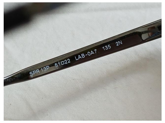 Occhiali da sole Prada con logo e aste argentate Multicolore - vista 7