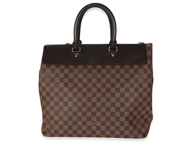 Louis Vuitton Damier Ébène Tela Greenwich PM Marrone - vista 2