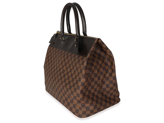 Louis Vuitton Damier Ébène Tela Greenwich PM Marrone - vista 3