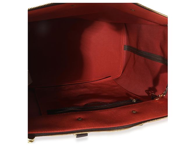 Louis Vuitton Damier Ébène Tela Greenwich PM Marrone - vista 5