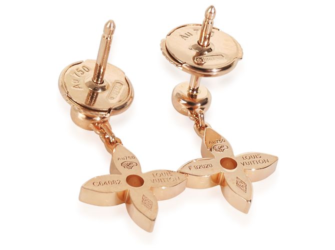 Orecchini Idylle Blossom in oro rosa e diamanti Louis Vuitton - vista 2