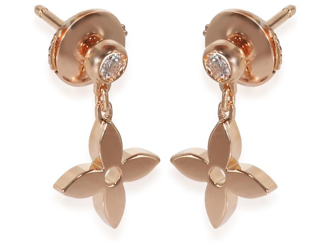 Orecchini Idylle Blossom in oro rosa e diamanti Louis Vuitton - vista 3