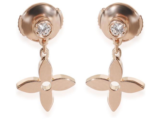 Orecchini Idylle Blossom in oro rosa e diamanti Louis Vuitton - vista 5