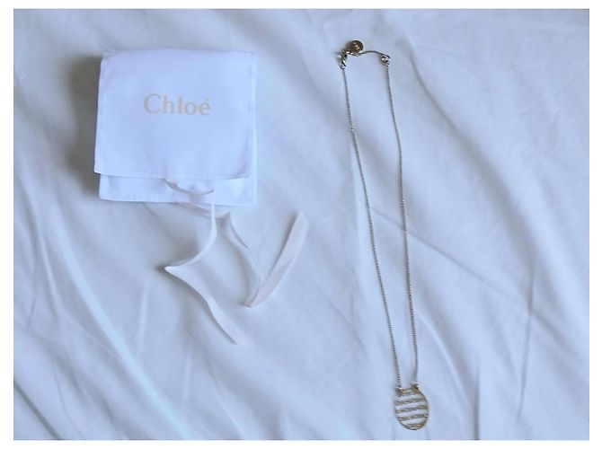 Chloé Collana con Catena Regolabile e Anello Firmato Oro D'oro - vista 3