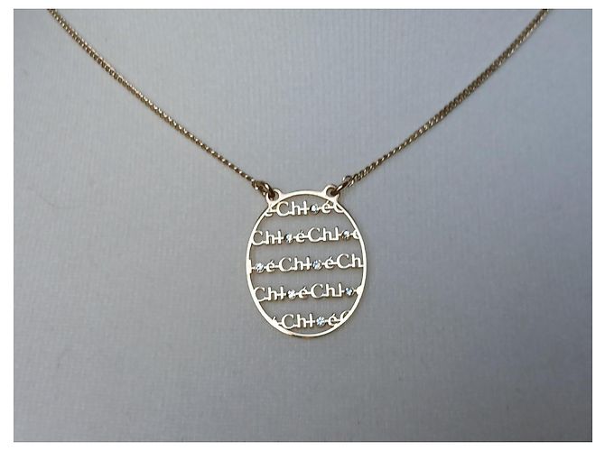 Chloé Collana con Catena Regolabile e Anello Firmato Oro D'oro - vista 5