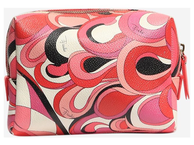 Emilio Pucci Borsa da trucco rossa e rosa Rosso - vista 2