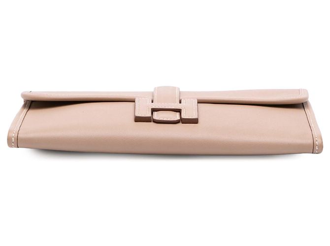 Hermès Jige Duo in pelle Swift marrone Beige - vista 3