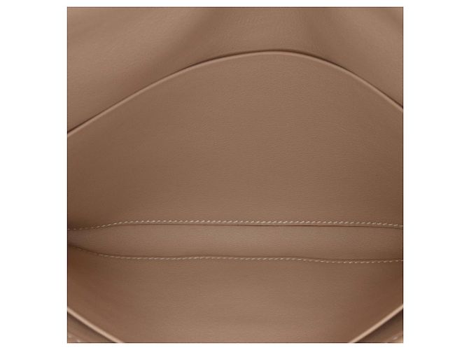 Hermès Jige Duo in pelle Swift marrone Beige - vista 4