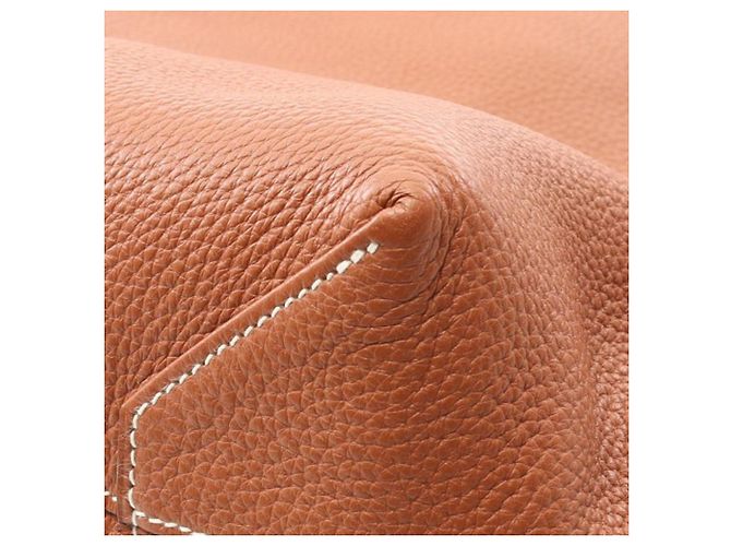 Hermès Borsa Double Sens 36 in Clemence Marrone Arancione - vista 8