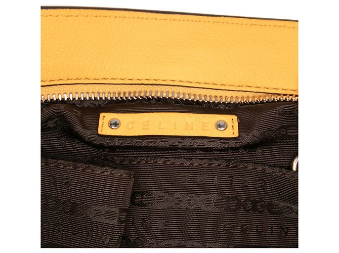 Céline Celine Yellow Leather Bittersweet Hobo - view 5