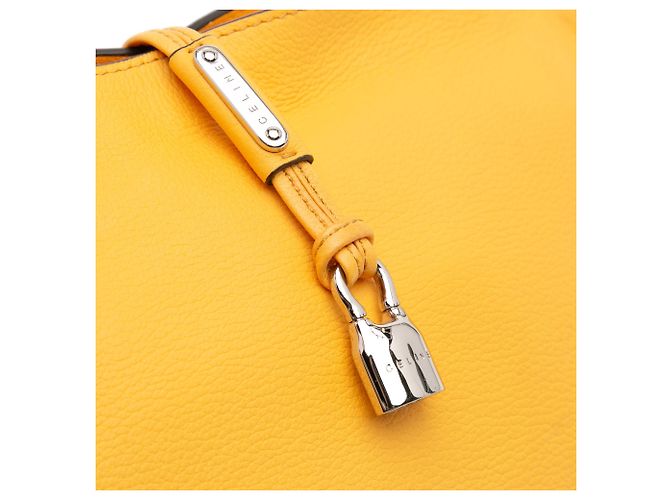 Céline Celine Yellow Leather Bittersweet Hobo - view 8