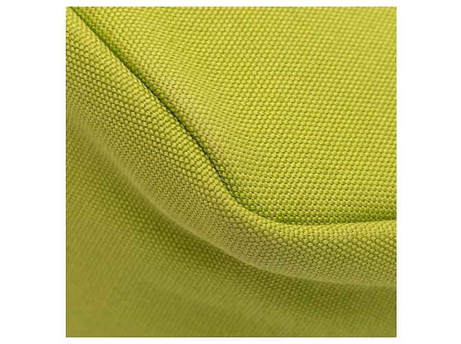 Clutch de muñeca de lona verde Canapa con logo triangular Prada Verde oliva - vista 9