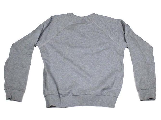 Sudadera Céline Triomphe gris con logo rojo - vista 2
