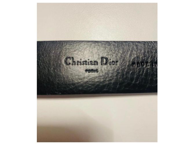 Christian Dior Gürtel aus schwarzem Lackleder - Ansicht 9