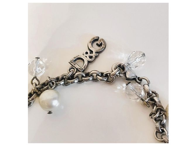 Pulsera vintage DOLCE & GABBANA con charms de camafeo de estilo victoriano Plata - vista 11