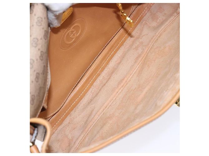 Gucci Bolso de Hombro Micro GG Supreme PVC Beige Dorado Auth ki5939 - vista 11