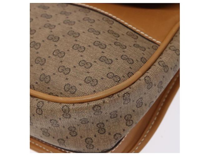 Gucci Bolso de Hombro Micro GG Supreme PVC Beige Dorado Auth ki5939 - vista 14