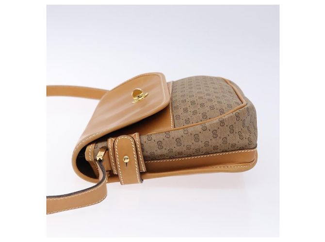 Gucci Bolso de Hombro Micro GG Supreme PVC Beige Dorado Auth ki5939 - vista 4