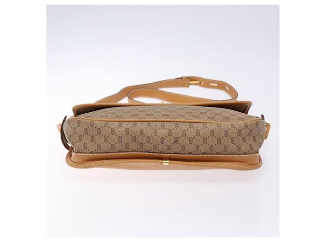 Gucci Bolso de Hombro Micro GG Supreme PVC Beige Dorado Auth ki5939 - vista 5