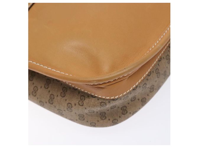 Gucci Bolso de Hombro Micro GG Supreme PVC Beige Dorado Auth ki5939 - vista 9