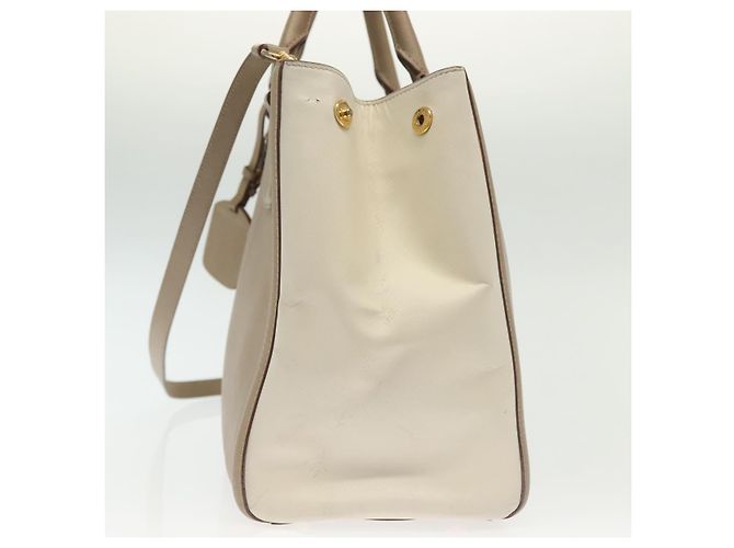Saffiano Borsa PRADA in pelle Safiano 2 in 1 beige oro Auth BA4750 D'oro - vista 3