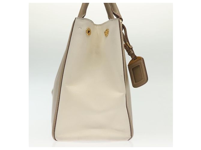 Saffiano Borsa PRADA in pelle Safiano 2 in 1 beige oro Auth BA4750 D'oro - vista 5