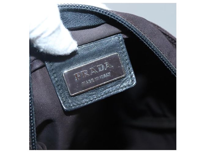 Borsa a Spalla PRADA Nylon Nero Argento Autentica 137625 - vista 18