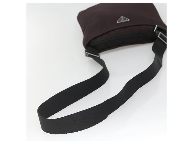 Borsa a Spalla PRADA Nylon Nero Argento Autentica 137625 - vista 7