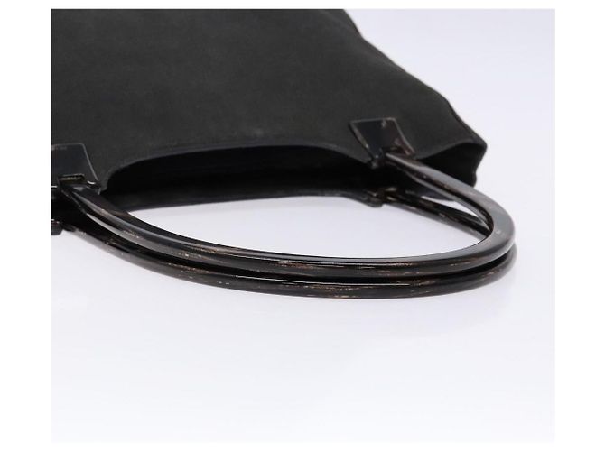 PRADA Tote Bag Wildleder Grau Silber Auth 139262 Braun - Ansicht 7