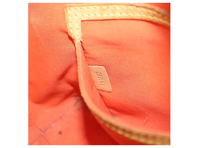 LOUIS VUITTON Borsa Reade PM Monogram Vernis Fluo Rosa Arancio M91903 Auth 137397 Arancione - vista 12