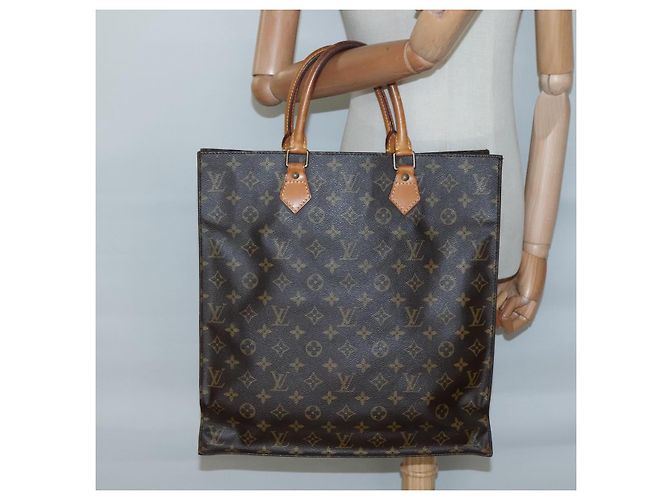 LOUIS VUITTON Borsa Sac Plat Monogram M51140 LV Auth 138172 Monogramma - vista 19