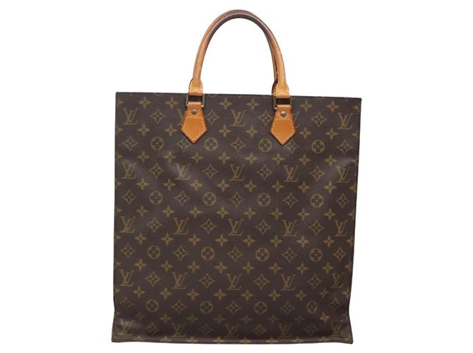 LOUIS VUITTON Borsa Sac Plat Monogram M51140 LV Auth 138172 Monogramma - vista 2