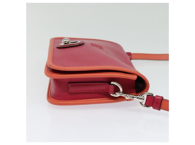 LOEWE Borsa a Spalla Ines Pelle Rosa Argento Auth 138557 - vista 4