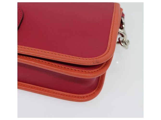 LOEWE Borsa a Spalla Ines Pelle Rosa Argento Auth 138557 - vista 8