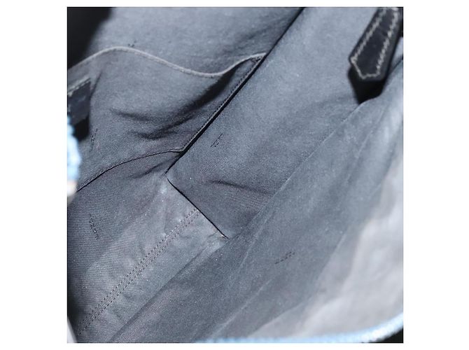 FENDI Zucca Canvas Schultertasche PVC Blau Silber Authentisch bs28711 - Ansicht 18