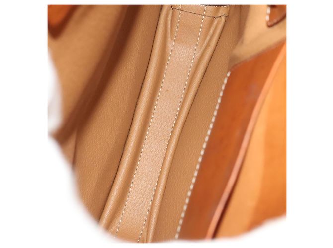 Céline Borsa a Spalla in Tela Macadam CELINE in Pelle PVC Marrone Oro Auth bs28466 D'oro - vista 11