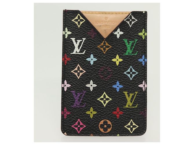 LOUIS VUITTON Multicolor Etui Miroir Hand Mirror Black M92651 LV Auth 137389 - view 4