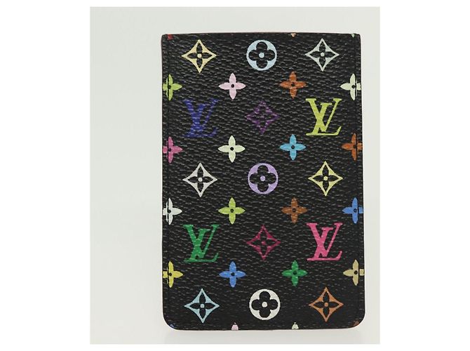 LOUIS VUITTON Multicolor Etui Miroir Hand Mirror Black M92651 LV Auth 137389 - view 5