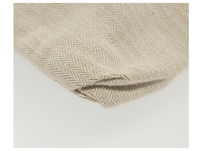 Hermès HERMES Borsa a mano Buggy in tela beige argento Auth 135703 - vista 15