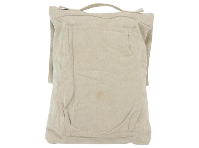 Hermès HERMES Borsa a mano Buggy in tela beige argento Auth 135703 - vista 2