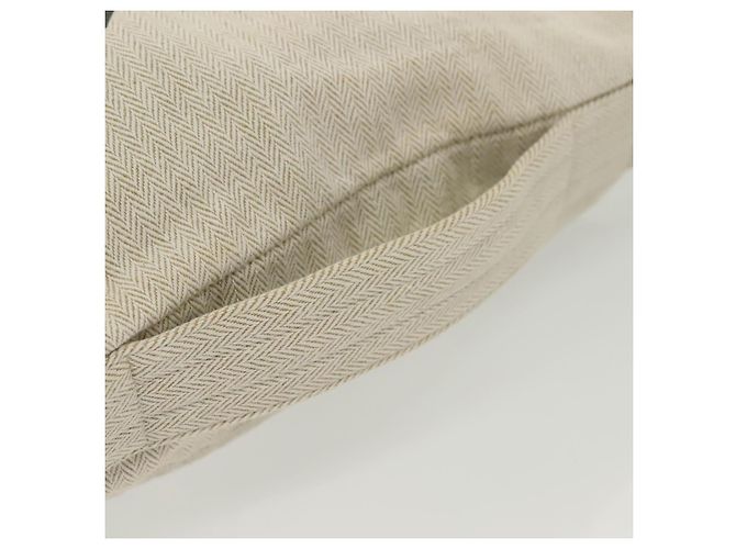 Hermès HERMES Borsa a mano Buggy in tela beige argento Auth 135703 - vista 8