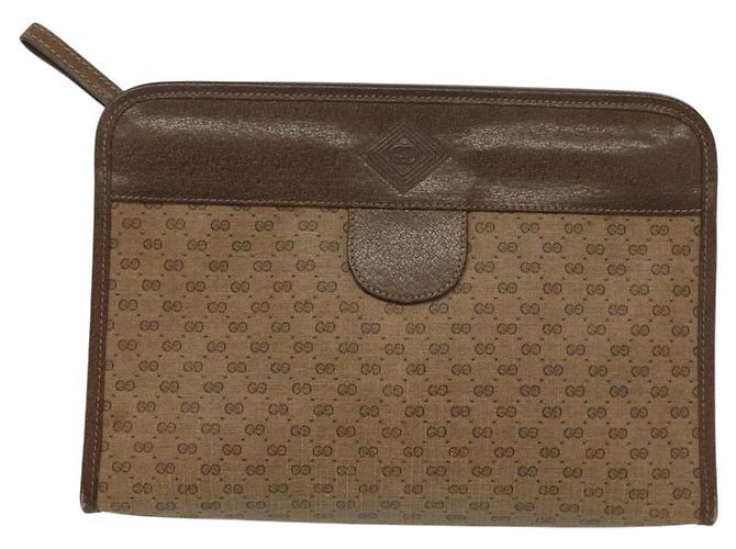 GUCCI Clutch Micro GG Supreme PVC Beige 67 039 5465 Auth 133508 - vista 13