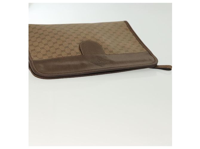 GUCCI Clutch Micro GG Supreme PVC Beige 67 039 5465 Auth 133508 - vista 5