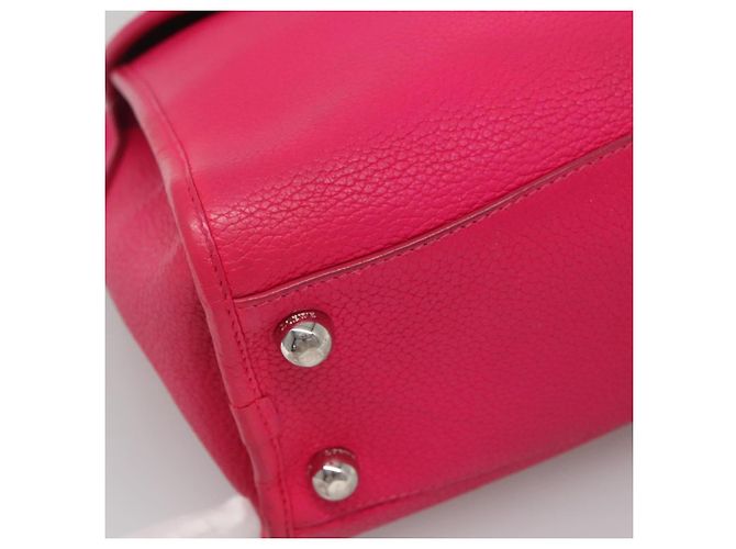 Borsa a Spalla LOEWE in Pelle Rosa Argento Autentica 138559 - vista 14