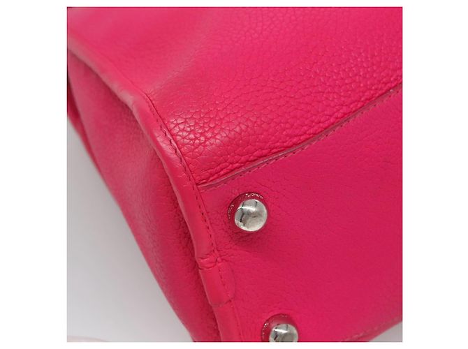Borsa a Spalla LOEWE in Pelle Rosa Argento Autentica 138559 - vista 16