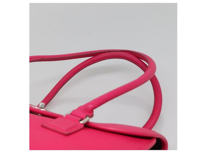 Borsa a Spalla LOEWE in Pelle Rosa Argento Autentica 138559 - vista 8