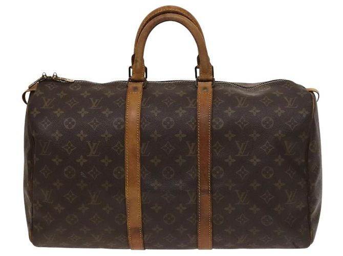 LOUIS VUITTON Borsa Boston Monogram Keepall 45 M41428 LV Auth 138602 Monogramma - vista 13